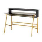 Bureau d'écriture Techni Mobili Home Office avec rehausseur, doré