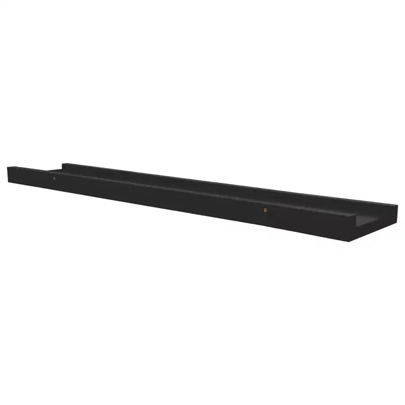 Lot de 2 étagères murales Ledge en MDF noir, 60 cm, Rangement