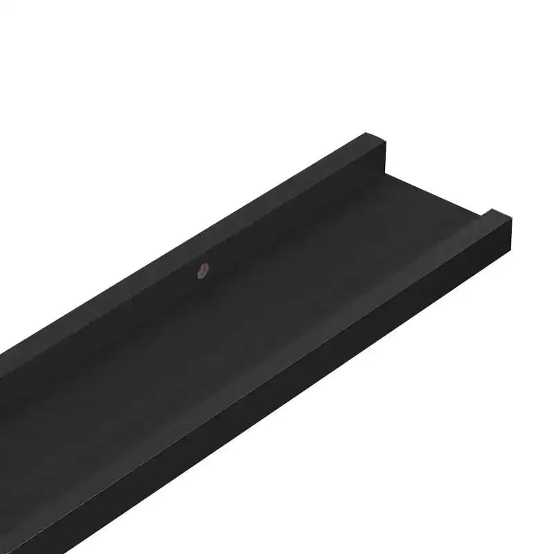Lot de 2 étagères murales Ledge en MDF noir, 60 cm, Rangement