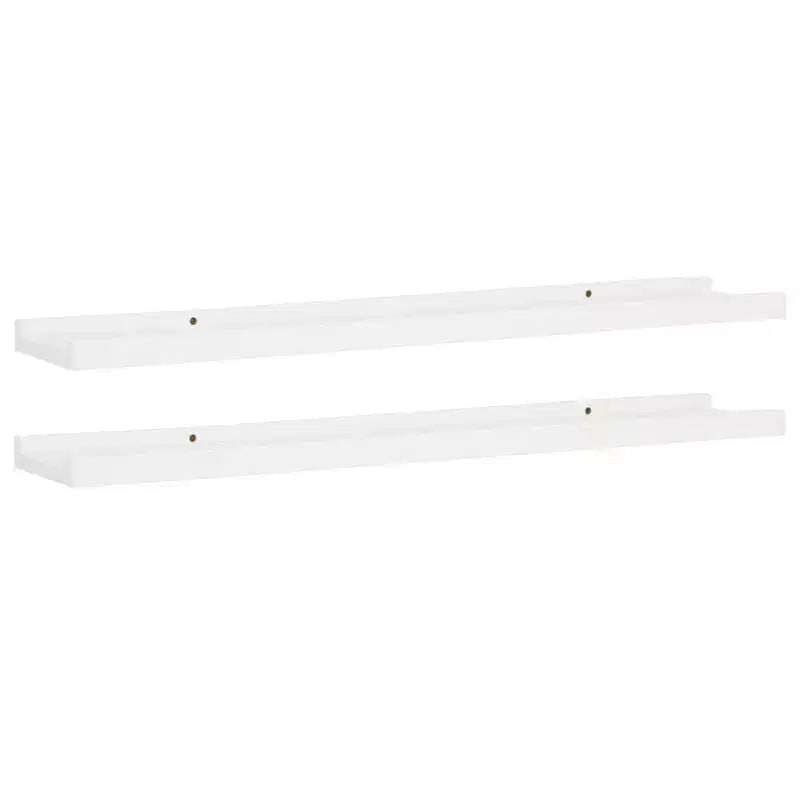 Lot de 2 étagères murales Ledge en MDF blanc de 80 cm de long