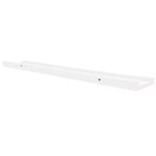 Lot de 2 étagères murales Ledge en MDF blanc de 80 cm de long