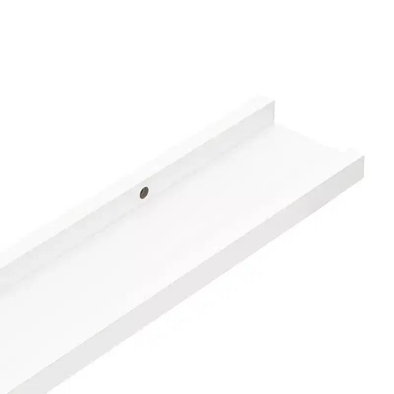 Lot de 2 étagères murales Ledge en MDF blanc de 80 cm de long