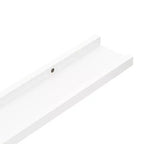 Lot de 2 étagères murales Ledge en MDF blanc de 80 cm de long