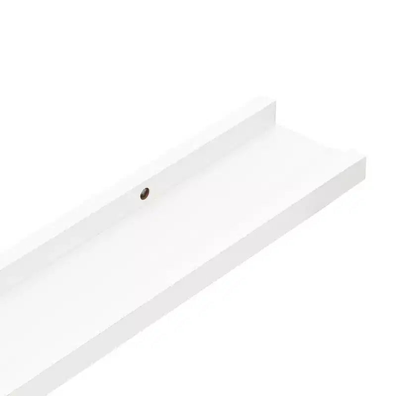 Étagère murale, lot de 4, MDF blanc, 60x9x3 cm, fixation murale