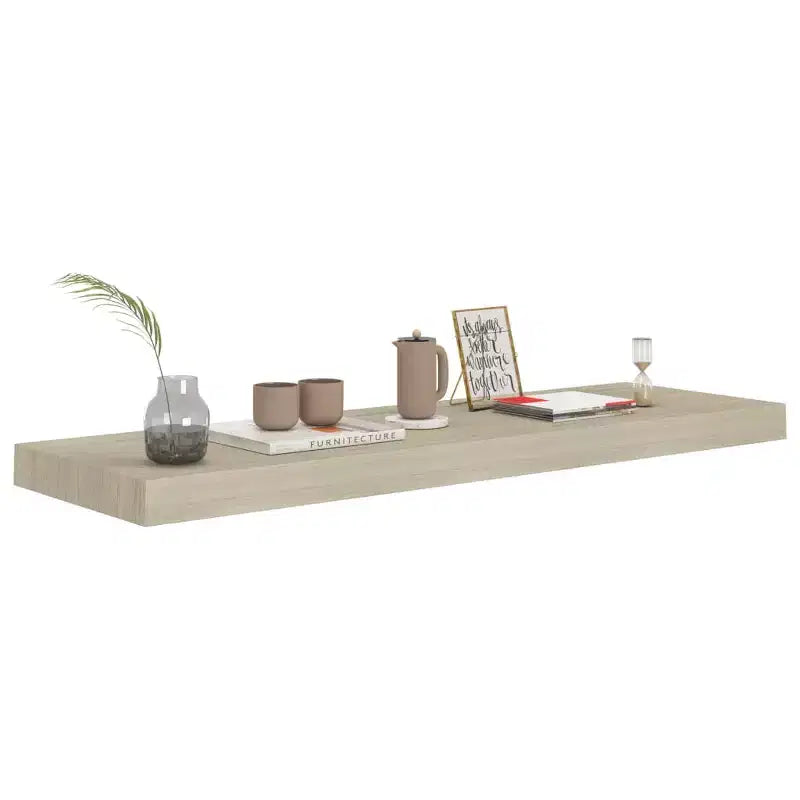 Étagère murale Chêne alvéolé MDF Grande Fixation murale