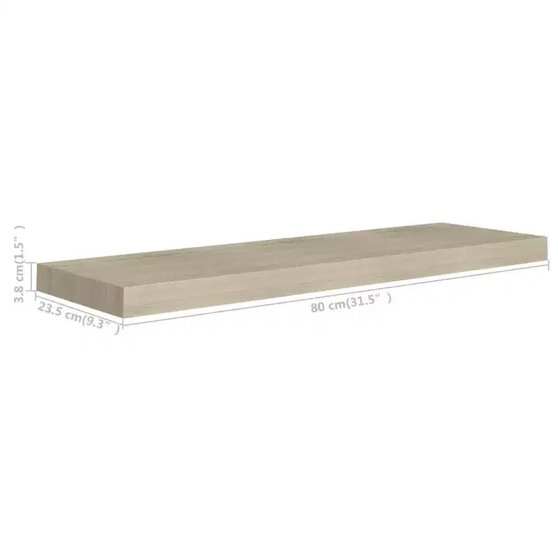 Étagère murale Chêne alvéolé MDF Grande Fixation murale
