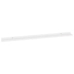 Lot de 2 étagères murales MDF Blanc 115 x 9 x 3 cm Fixation murale