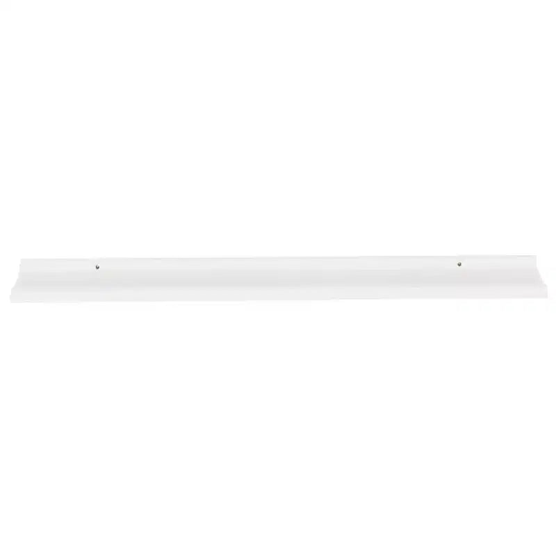 Lot de 2 étagères murales MDF Blanc 115 x 9 x 3 cm Fixation murale
