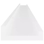 Lot de 2 étagères murales MDF Blanc 115 x 9 x 3 cm Fixation murale
