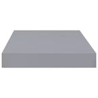 Étagère murale nid d'abeille grise en MDF, métal 40x23x3,8 cm Étagère murale