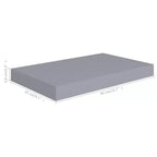 Étagère murale nid d'abeille grise en MDF, métal 40x23x3,8 cm Étagère murale