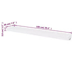 Étagère murale, lot de 2, MDF blanc