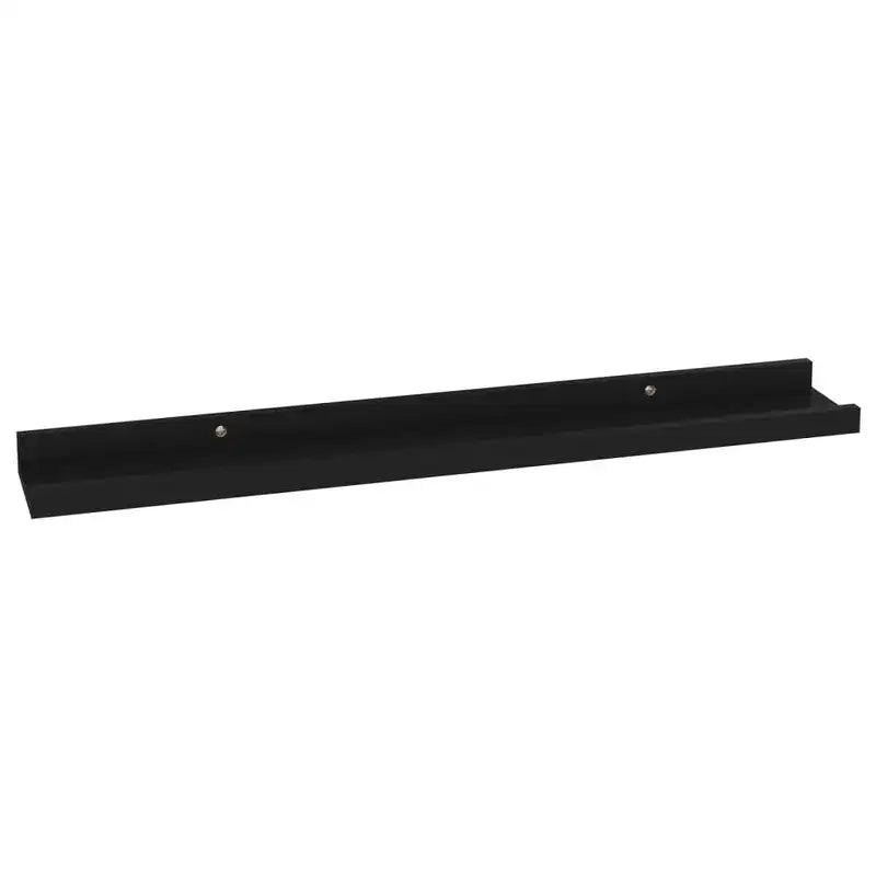 Étagère Murale Lot de 4 MDF Noir 60x9x3 cm Fixation Murale