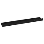 Étagère Murale Lot de 4 MDF Noir 60x9x3 cm Fixation Murale