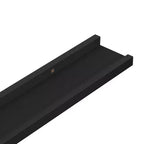 Étagère Murale Lot de 4 MDF Noir 60x9x3 cm Fixation Murale