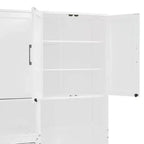 Lit escamotable double avec tiroirs et bureau, cadre de lit mural avec armoire de rangement et étagères, lit escamotable double pour bureau à domicile
