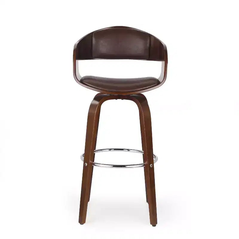 Okak 30 tabourets de bar modernes hauteur comptoir 1 PC, tabourets de comptoir pivotants en forme de coquille avec accoudoir pour la maison, le pub, l'îlot de cuisine
