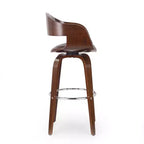 Okak 30 tabourets de bar modernes hauteur comptoir 1 PC, tabourets de comptoir pivotants en forme de coquille avec accoudoir pour la maison, le pub, l'îlot de cuisine