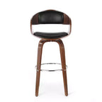 Okak 30 tabourets de bar modernes hauteur comptoir 1 PC, tabourets de comptoir pivotants en forme de coquille avec accoudoir pour la maison, le pub, l'îlot de cuisine