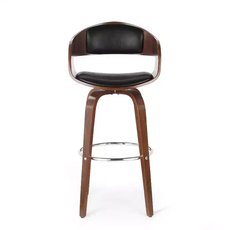 Okak 30 tabourets de bar modernes hauteur comptoir 1 PC, tabourets de comptoir pivotants en forme de coquille avec accoudoir pour la maison, le pub, l'îlot de cuisine