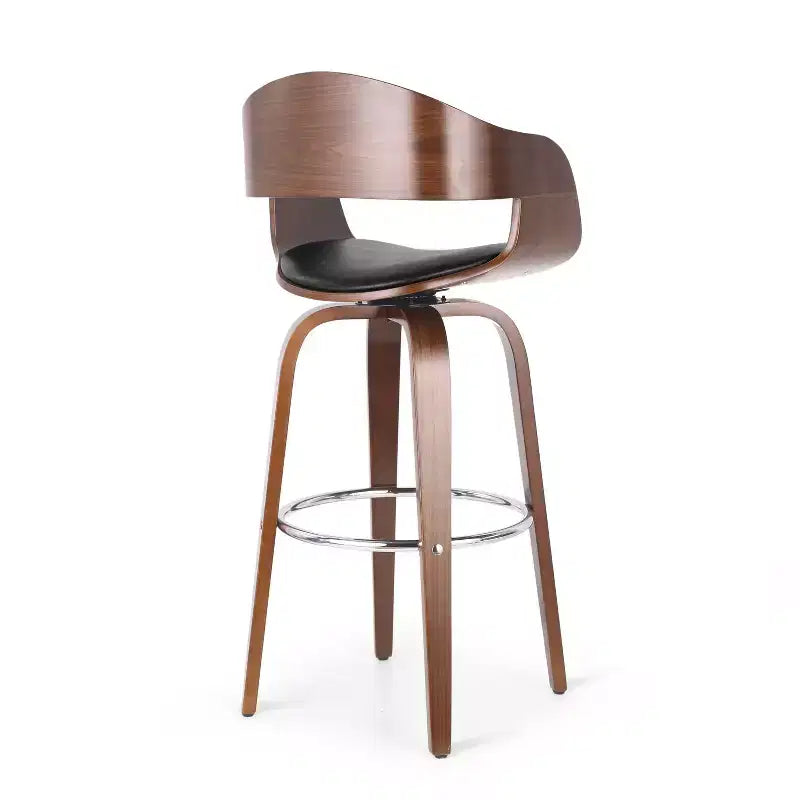 Okak 30 tabourets de bar modernes hauteur comptoir 1 PC, tabourets de comptoir pivotants en forme de coquille avec accoudoir pour la maison, le pub, l'îlot de cuisine