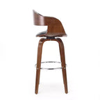 Okak 30 tabourets de bar modernes hauteur comptoir 1 PC, tabourets de comptoir pivotants en forme de coquille avec accoudoir pour la maison, le pub, l'îlot de cuisine