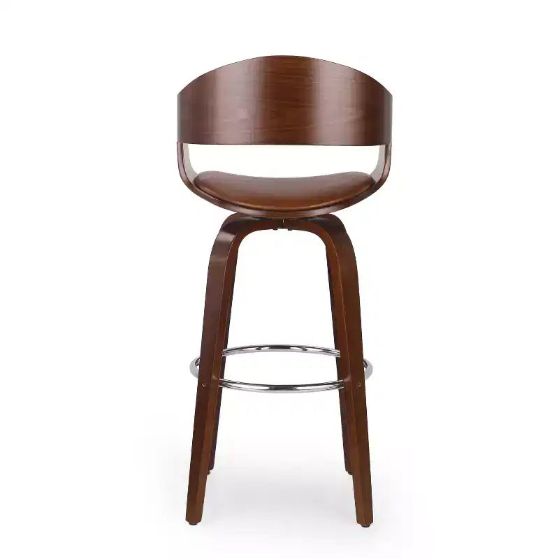 Okak 30 tabourets de bar modernes hauteur comptoir 1 PC, tabourets de comptoir pivotants en forme de coquille avec accoudoir pour la maison, le pub, l'îlot de cuisine