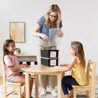 Tour de rangement mobile à 20 compartiments ECR4Kids et 20 bacs de rangement, 5x4, Meubles pour enfants