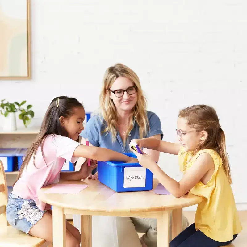 Tour de rangement mobile à 20 compartiments ECR4Kids et 20 bacs de rangement, 5x4, Meubles pour enfants