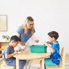 Tour de rangement mobile à 20 compartiments ECR4Kids et 20 bacs de rangement, 5x4, Meubles pour enfants