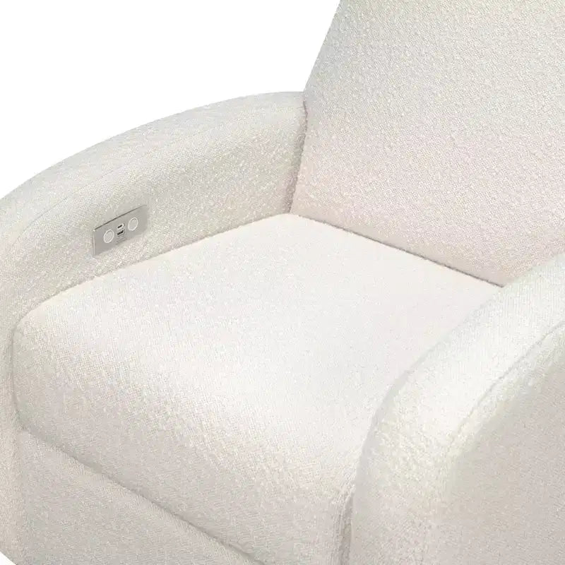 Fauteuil inclinable et pivotant Nami de Babyletto avec port USB