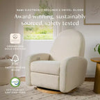 Fauteuil inclinable et pivotant Nami de Babyletto avec port USB