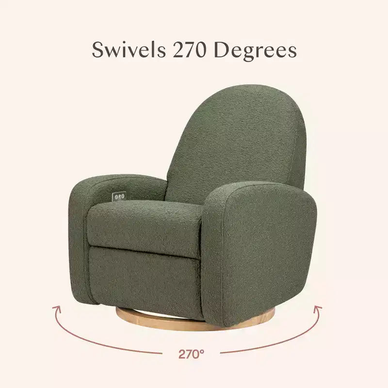 Fauteuil inclinable et pivotant Nami de Babyletto avec port USB