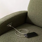 Fauteuil inclinable et pivotant Nami de Babyletto avec port USB