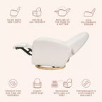Fauteuil inclinable et pivotant Nami de Babyletto avec port USB