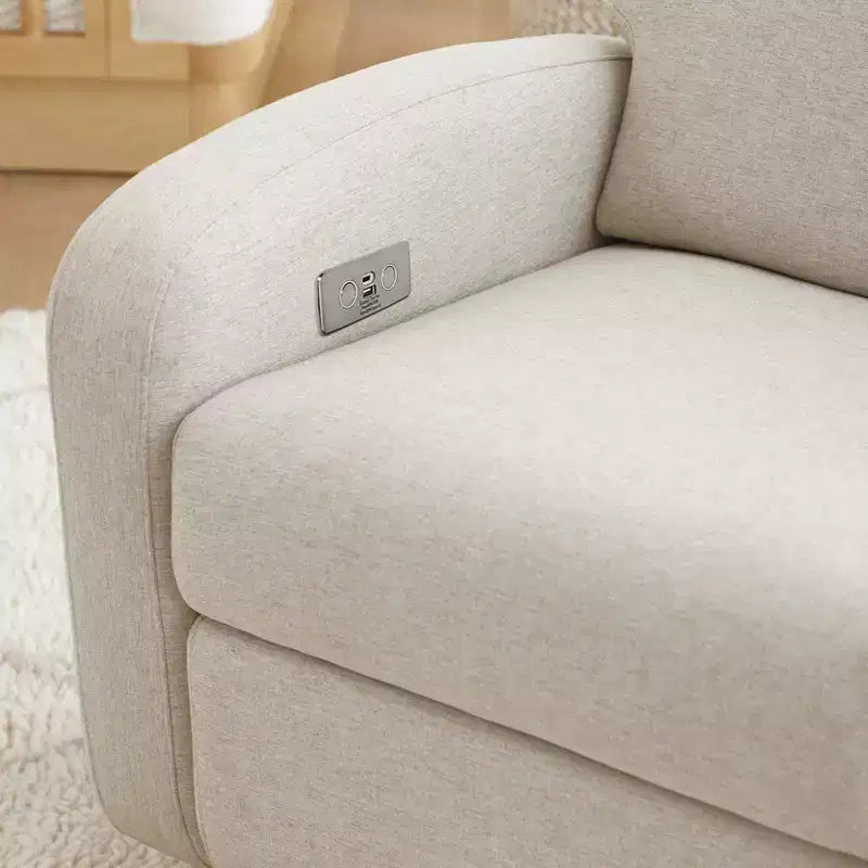 Fauteuil inclinable et pivotant Nami de Babyletto avec port USB