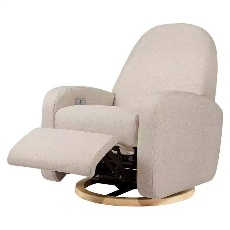 Fauteuil inclinable et pivotant Nami de Babyletto avec port USB