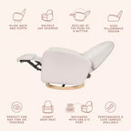 Fauteuil inclinable et pivotant Nami de Babyletto avec port USB