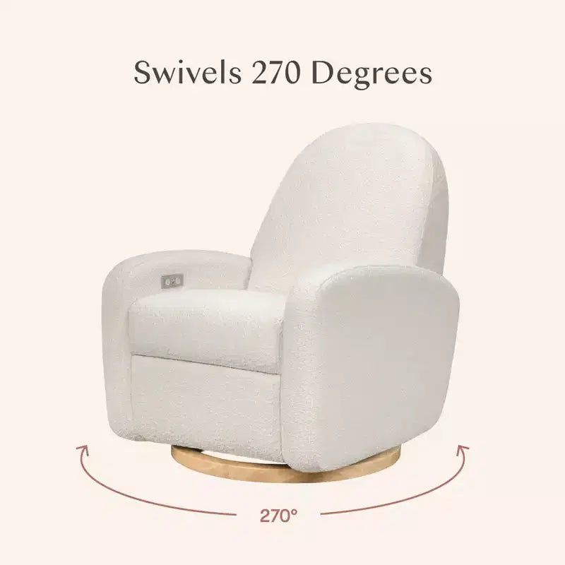Fauteuil inclinable et pivotant Nami de Babyletto avec port USB