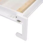 Lit escamotable mural double/grand format avec placard, lit escamotable pliable avec tiroirs de rangement et bureau pour chambre d'amis/bureau