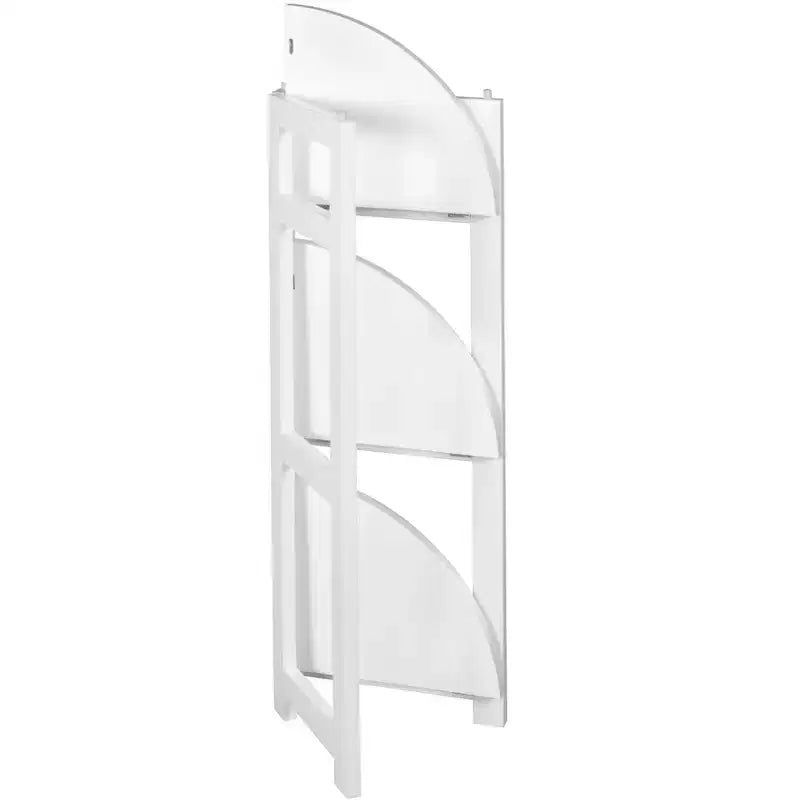 HomeStock 65 po de hauteur, en MDF blanc (panneau de fibres à densité moyenne), 4 étagères à niveaux pour livres