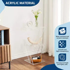 Étagère à livres en acrylique à 3 niveaux en forme d'arbre, étagère murale transparente, étagère polyvalente pour salon, salle de bain, organisateur de présentation de bureau