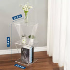 Étagère à livres en acrylique à 3 niveaux en forme d'arbre, étagère murale transparente, étagère polyvalente pour salon, salle de bain, organisateur de présentation de bureau