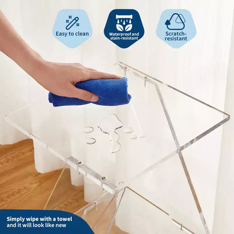 Étagère à livres en acrylique à 3 niveaux en forme d'arbre, étagère murale transparente, étagère polyvalente pour salon, salle de bain, organisateur de présentation de bureau