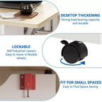 Table à manger pliante GustoWave peu encombrante avec rangement à 2 niveaux - Extensible, rectangulaire, pour la cuisine ou le bureau