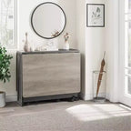 Table à manger pliante GustoWave peu encombrante avec rangement à 2 niveaux - Extensible, rectangulaire, pour la cuisine ou le bureau