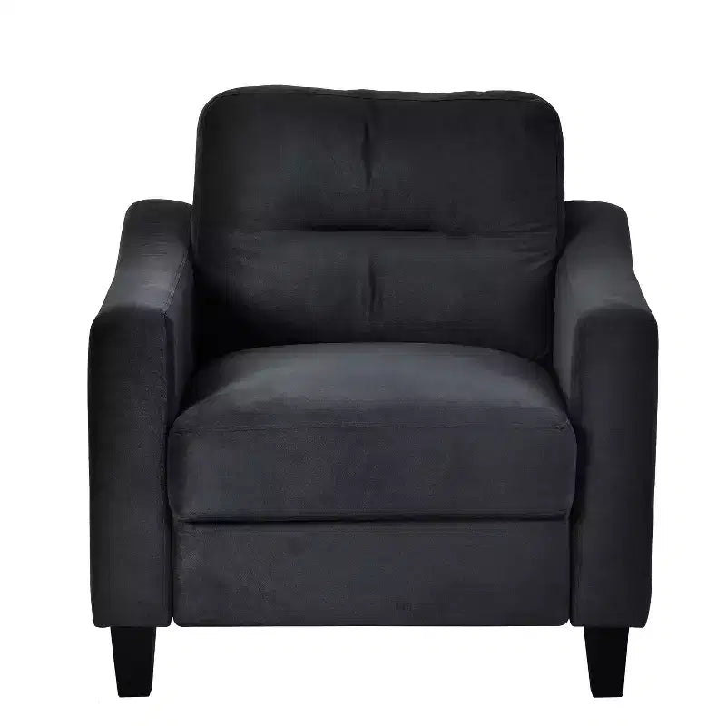 Canapé deux places moderne, revêtement grand confort en mélange coton-lin avec coussins en mousse, capacité de charge de 227 kg, parfait pour le salon.