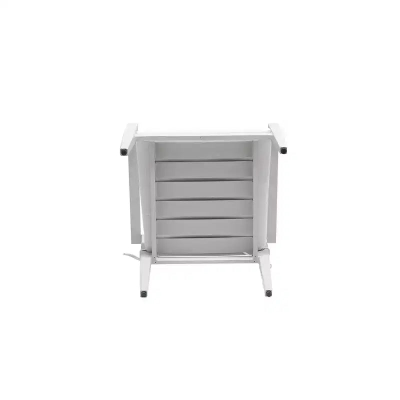 Lot de 4 chaises de salle à manger, tabourets de salle à manger d'extérieur en aluminium, pieds coniques, convient pour les cours, les balcons et les jardins