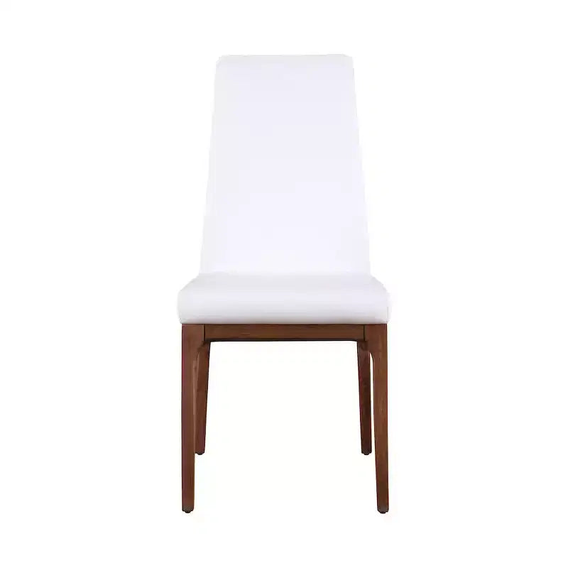 Chintaly, Chaise latérale rembourrée avec dossier à contour moderne et base en bois massif - 2 par boîte