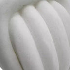 Tabouret décoratif en forme de nœud pour la décoration intérieure - Pouf au design inspiré de l'art moderne, parfait pour une coiffeuse, une chambre ou un salon - 18, Blanc